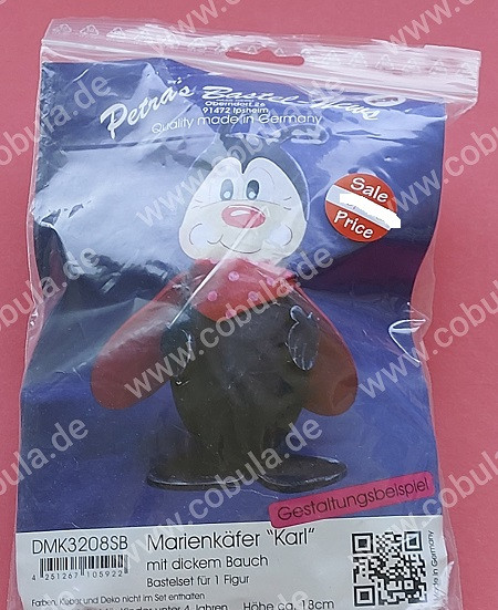 Bastelset Marienkäfer "Karl" mit dickem Bauch