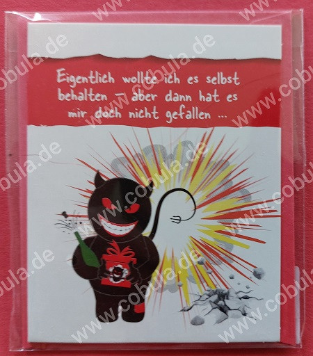 Glückwunschkarte Teufel