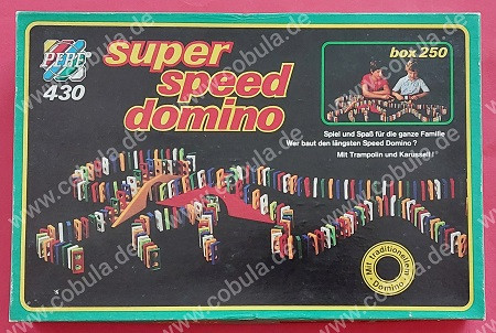 DDR Spiel Pebe 430 Super Speed Domino OVP Vintage