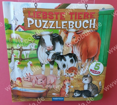 Puzzlebuch "Liebste Tiere" (ab 3 Jahre)