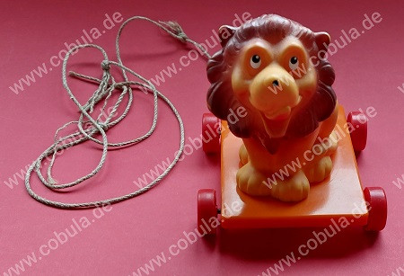 DDR Nachziehtier Löwe Vintage