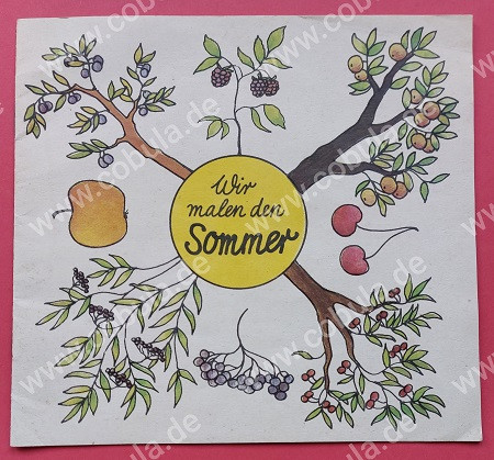 Wir malen den Sommer DDR Malbuch