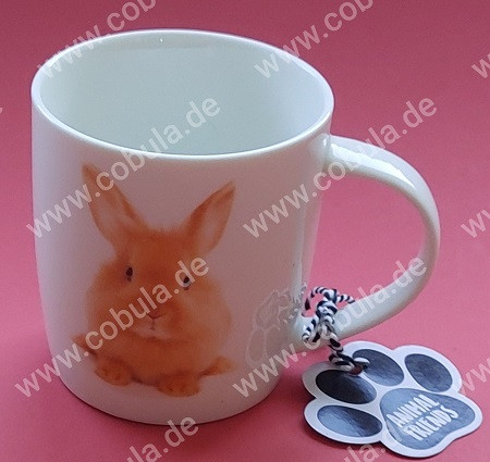 Tasse mit Hasenmotiv ca. 10cm