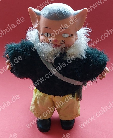 DDR Gestiefelter Kater Puppe Vintage 27cm