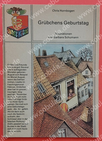 Grübchens Geburtstag DDR Bunte Kiste Reihe