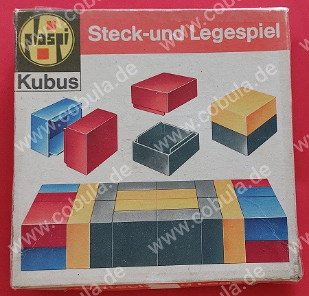 DDR Spielzeug Plaspi Kubus Steck und Legespiel OVP Vintage