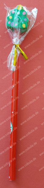 Weihnachtsstift mit Radiergummi Motiv Tannebaum ca.19cm