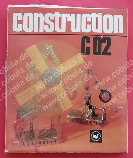 DDR Metallbaukasten Construction Bauset Nr. C02 Vintage