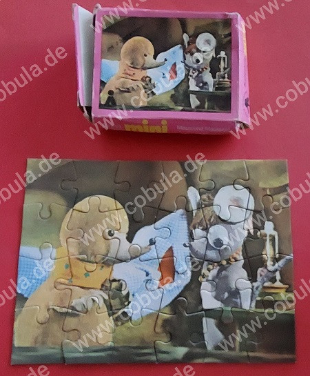 DDR Annaberger Mini Puzzle Maus und Maulwurf OVP Vintage