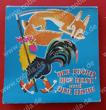Der Fuchs, der Hase und der Hahn DDR Pop up Buch