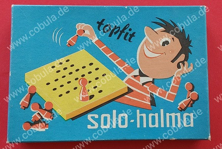 DDR Solo-Halma „Topfit“ Original DDR Steckspiel Vintage