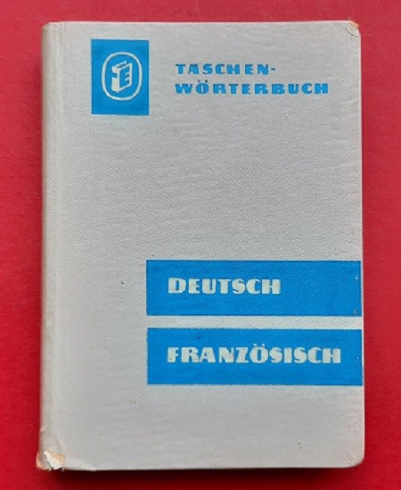 Deutsch-französisches Taschenwörterbuch in Ledereinband