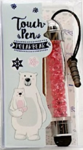 Trendhaus TAKE CARE Touchpen Glitterstone Farbe rot