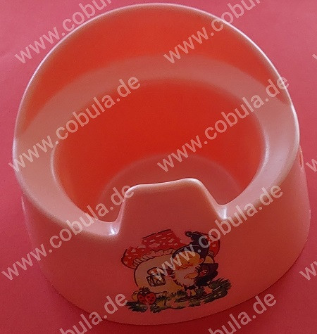 DDR Töpfchen Farbe Rosa mit Zwerg Abziehbild ca. 13cm Vintage