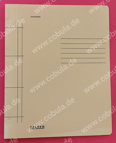 FALKEN Schnellhefter Karton Farbe gelb DIN A4