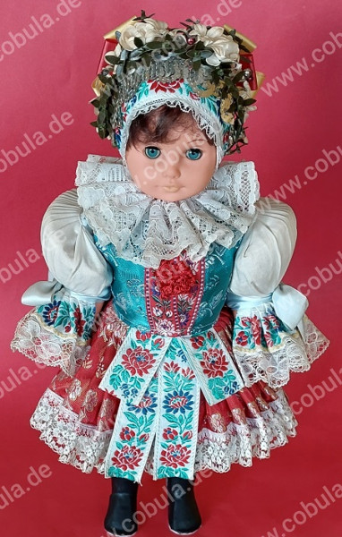 DDR Puppe mit Tracht ca. 46cm Vintage