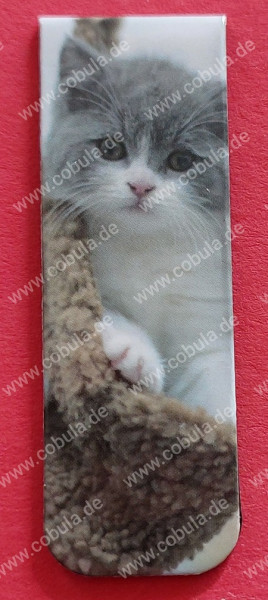 Magnetische Lesezeichen Motiv Katzes ca. 2 x 6cm