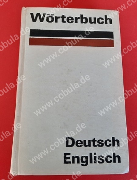 Wörterbuch Deutsch Englisch VEB Verlag Enzyklopädie Leipzig Jetzt Bei ...