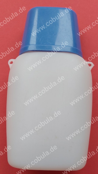 DDR Trinkflasche mit Becher Farbe Blau