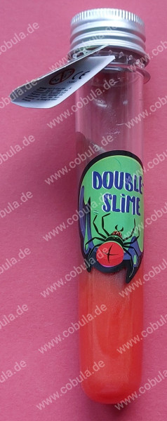 Trendhaus GRUSELALARM Double-Slime im Reagenzglas 2-farbig lila-pink