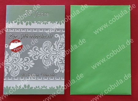 Glückwunschkarte 25 Jahre Zur Silberhochzeit