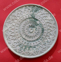 Handmade bei Familie Brummelbär Untersetzer mit rundem Muster Farbe Türkis Handmade bei Familie Brummelbär Untersetzer mit rundem Muster Farbe Türkis