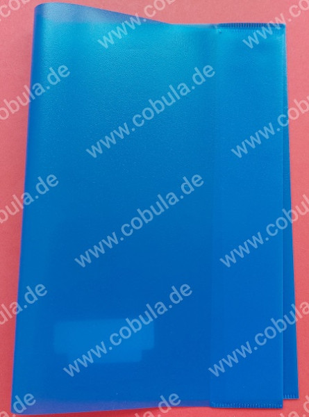 Heftumschlag transparent DIN A5 Farbe Blau