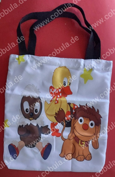 Pittiplatsch Schnatterinchen Moppi Tragetasche Stoffbeutel ca. 35 x 55cm