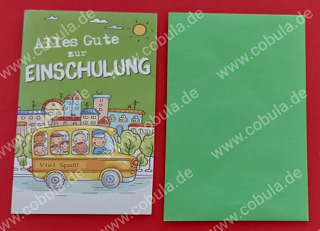 Einschulungskarte Alles Gute zur Einschulung