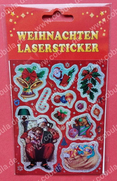 Weihnachten Lasersticker