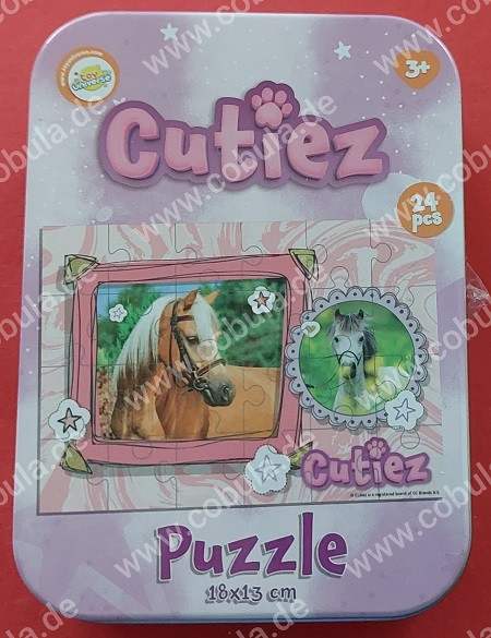 Craft Universe Mini-Puzzle Pferde Cutiez ca. 18 x 13 cm