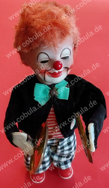 DDR Aufziehpuppe Clown ca.20cm Vintage