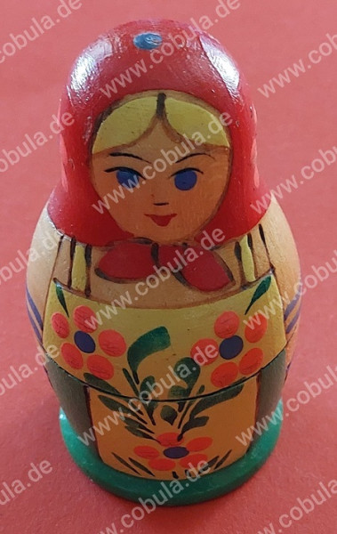 Original Russische Matrjoschka 4er Puppen ca. 10cm Vintage
