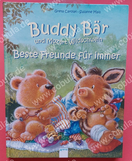 Buddy Bär und Mozart Wildschwein Beste Freunde für immer
