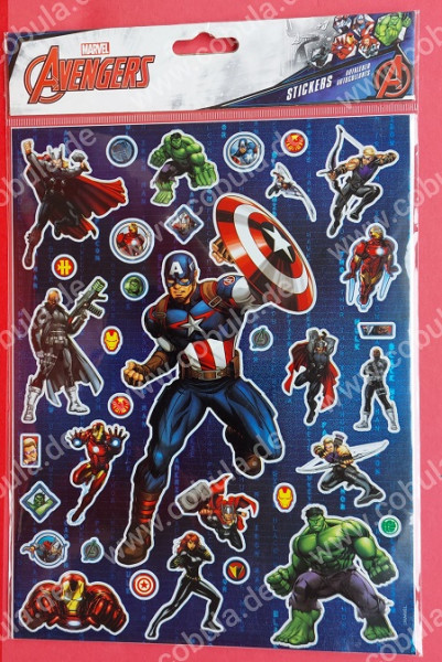 Marvel Stickerbogen Avengers Superhelden (ab 3 Jahre)