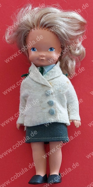 DDR Püppchen Volkspolizeiuniform ca. 20cm Vintage