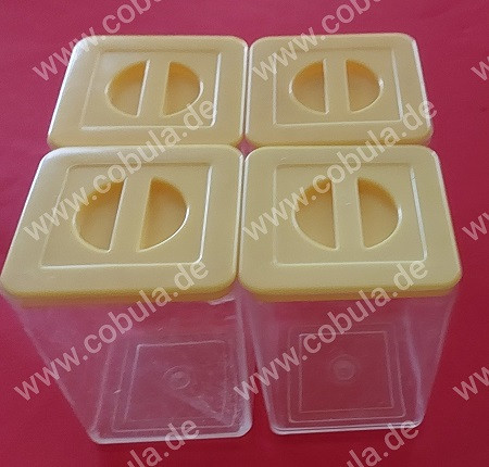 4 DDR Vorratsdosen ca. 11cm Vintage