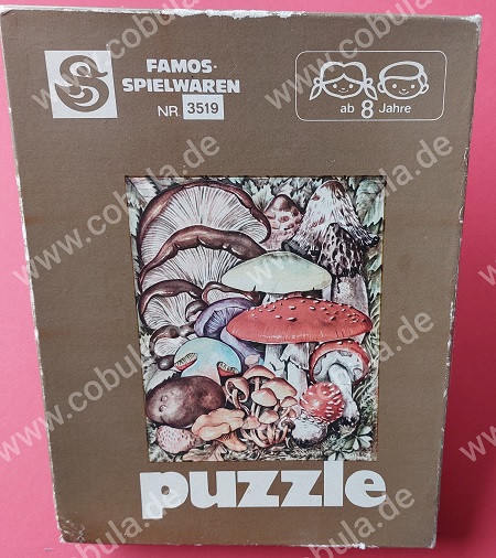 DDR Famos Spielwaren Puzzle Nr.3519 Pilze (ab 8 Jahre)