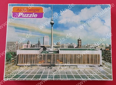 DDR Annaberger Puzzle „Palast der Republik“ 40 x 30cm OVP Vintage