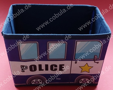 Aufbewahrungsbox Motiv Polizeiauto