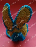 Vorschau: Handarbeit Osterhasen Eierbecher mit Gesicht gehäkelt Farbe Grün / Türkis Vorschau: Handarbeit Osterhasen Eierbecher mit Gesicht gehäkelt Farbe Grün / Türkis