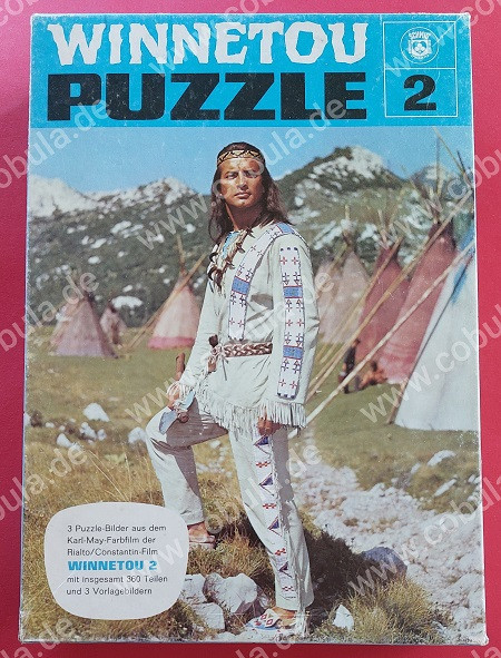 Winnetou Puzzle 2 OVP Vintage