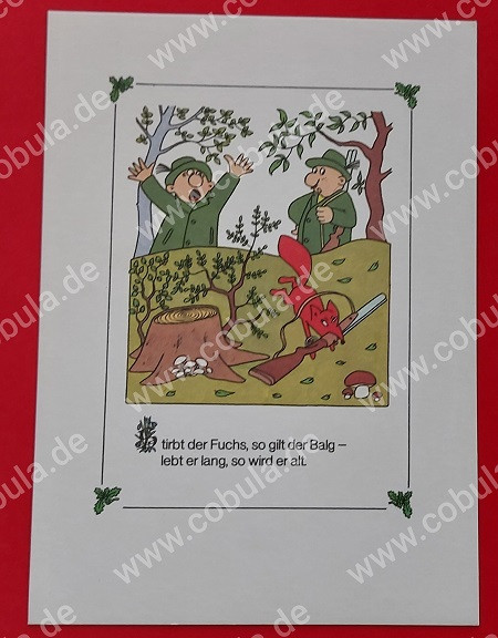 DDR Postkarte Weidsmann Heil Karte