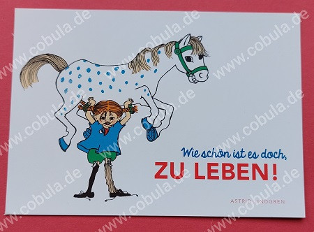 Postkarte Pippi Langstrumpf
