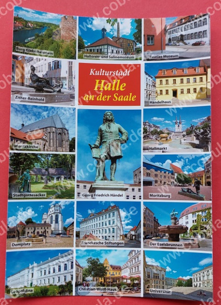AK Postkarte Kulturstadt Halle an der Saale