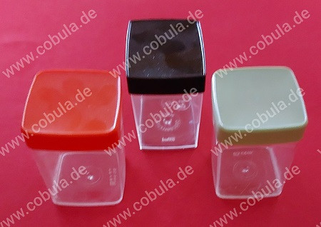 3 DDR Vorratsdosen für Gewürze ca. 7cm Vintage
