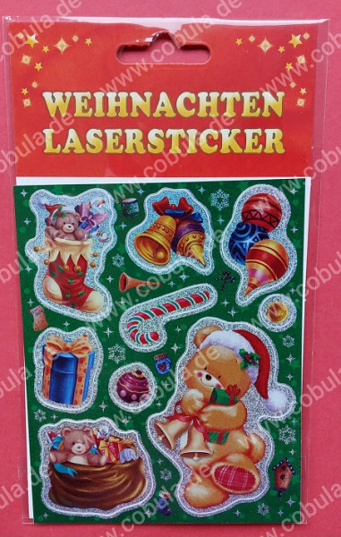 Weihnachten Lasersticker