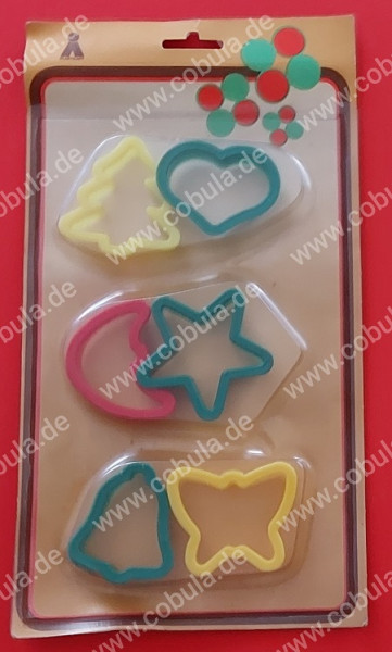 DDR Plasticart 6 Backförmchen in OVP Vintage