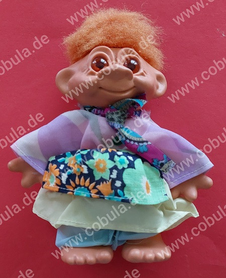 DDR Trollmädchen ca. 20cm Vintage