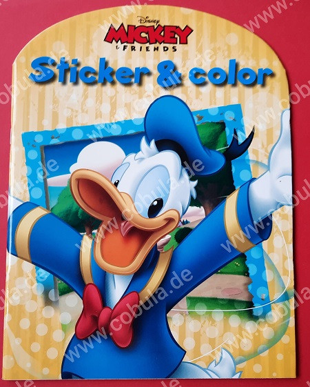 Sticker & Color Mickey & Friends Malbuch